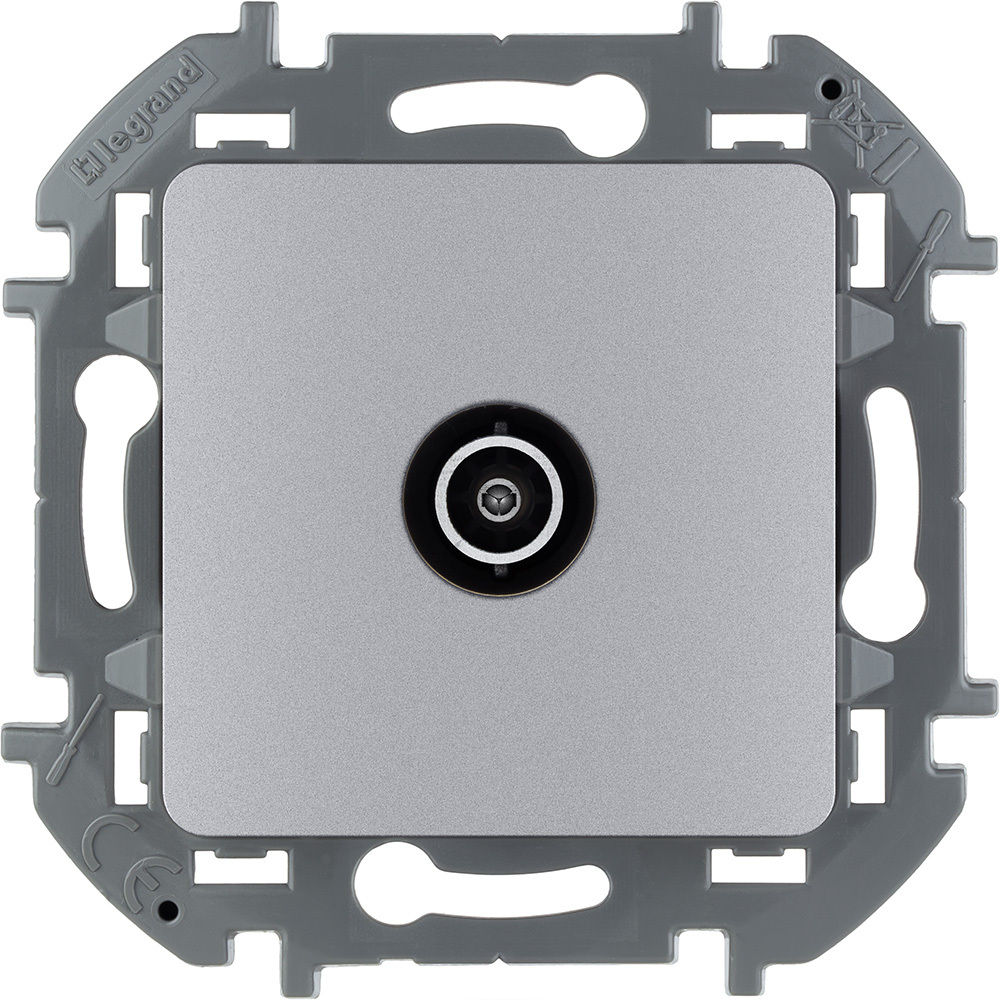фото Розетка legrand 1-постовая серая 673862.7 7 шт
