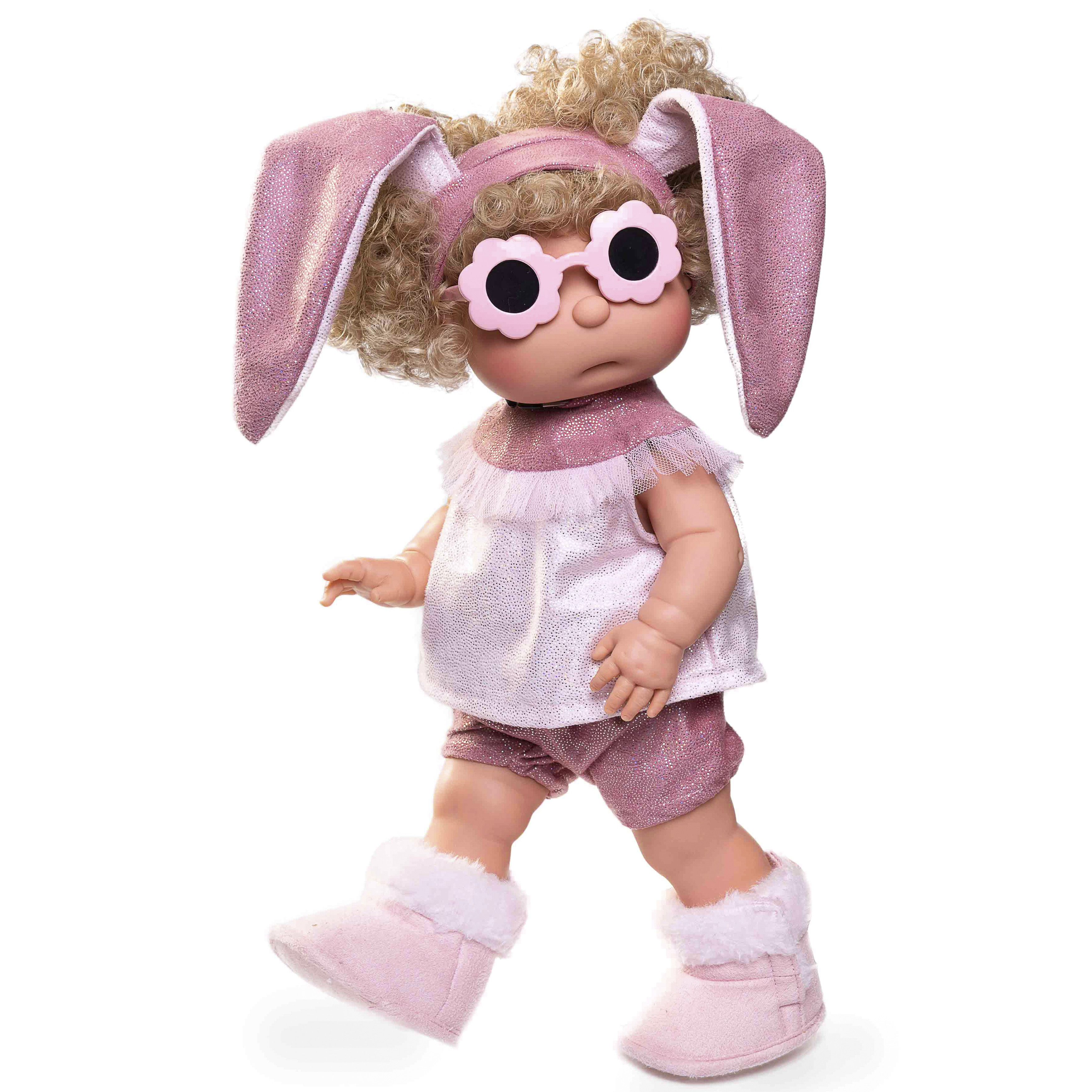 Кукла девочка испанская Antonio Juan Ирис в образе зайчика, 38 см, виниловая 23309