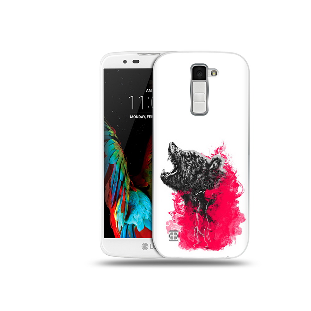 

Чехол MyPads Tocco для LG K10 медведь в дымке (PT30014.80.463), Прозрачный, Tocco