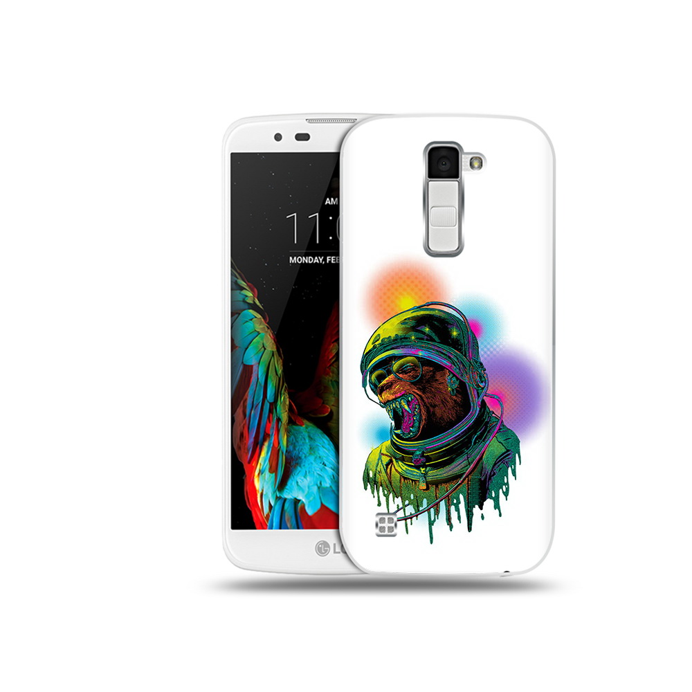 

Чехол MyPads Tocco для LG K10 медведь космонавт (PT30014.80.466), Прозрачный, Tocco