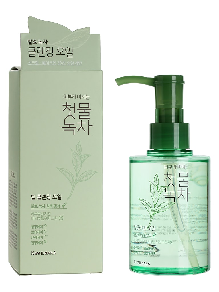 

Масло для лица WELCOS очищающее Green Tea Deep Cleansing Oil