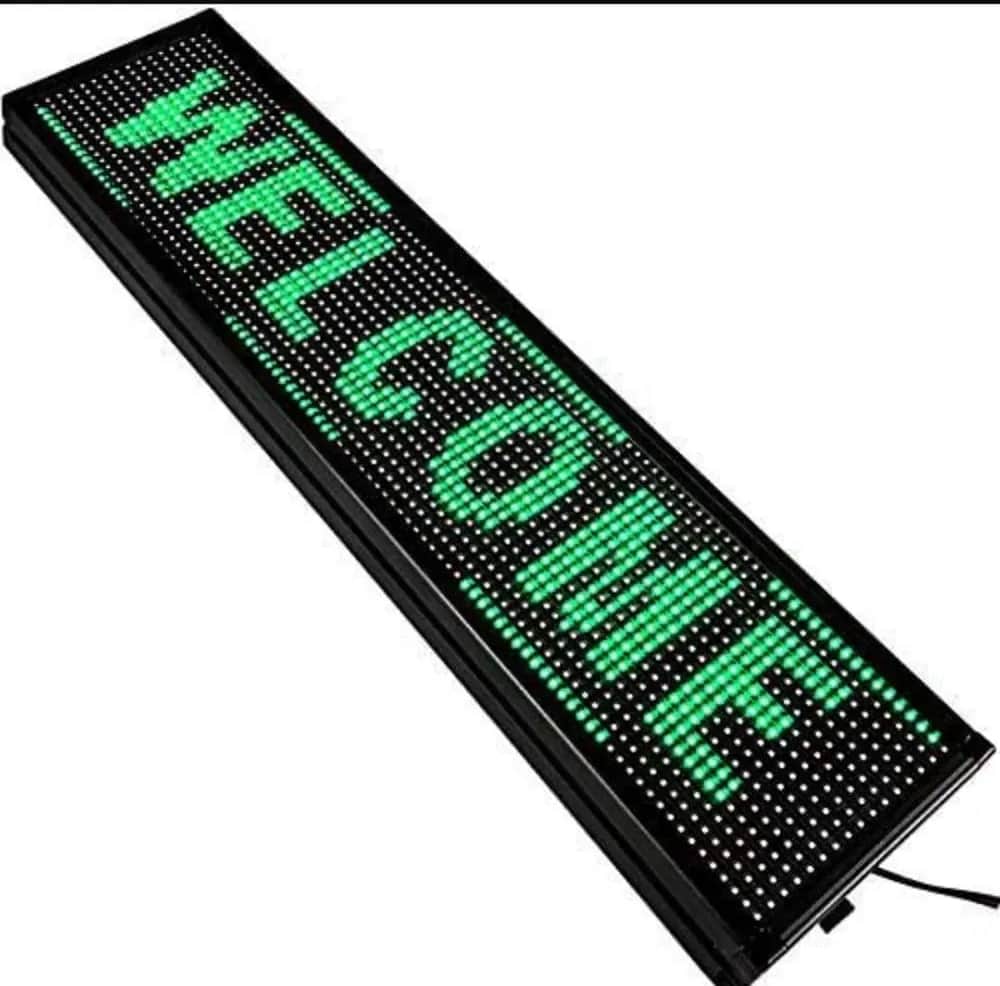 

Бегущая строка Veloled Р10 G SMD 131Х67см зеленого свечения