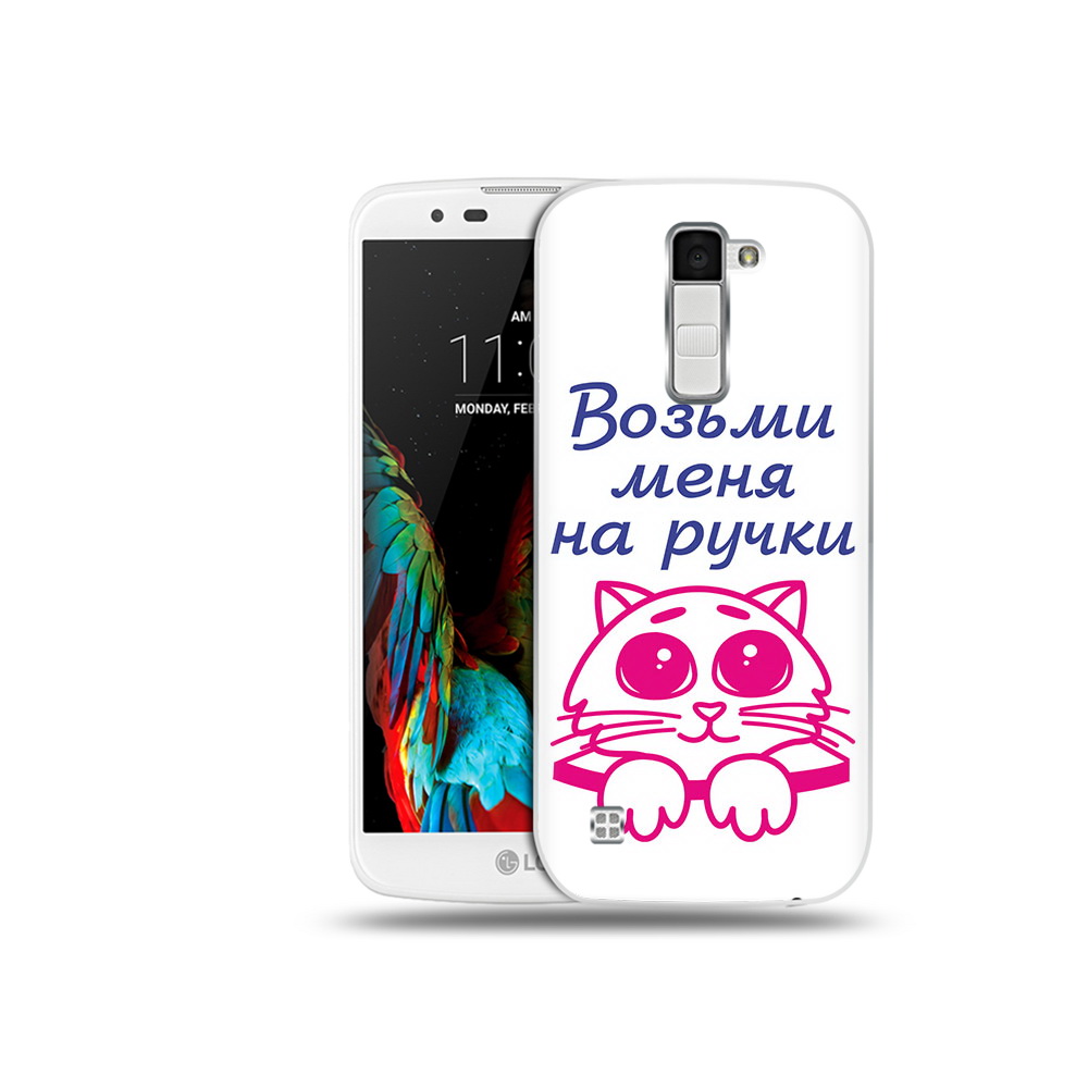 

Чехол MyPads Tocco для LG K10 мяу (PT30014.80.491), Прозрачный, Tocco