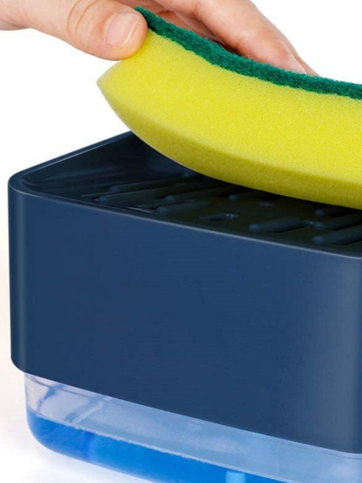 фото Дозатор для мытья посуды с губкой nobrand