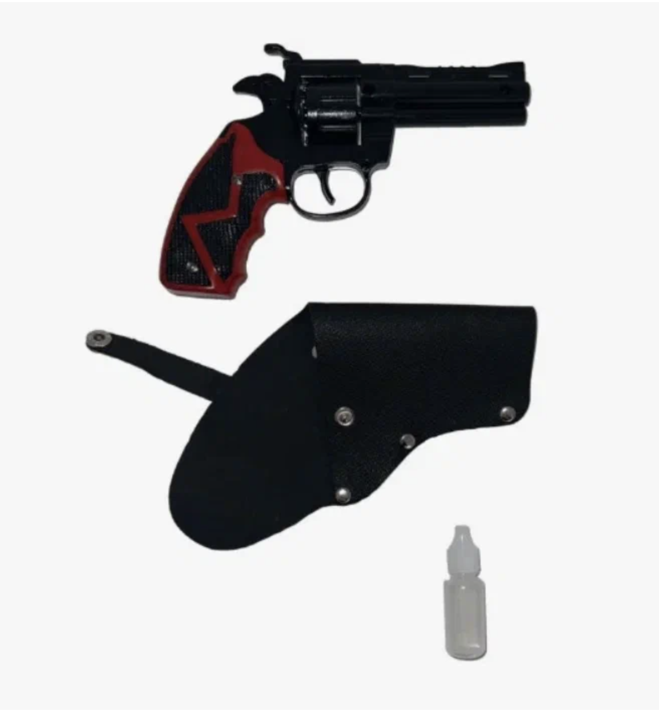 Игрушечный пистолет Matreshka Пугач с кобурой, металический, 72 пистона, красный