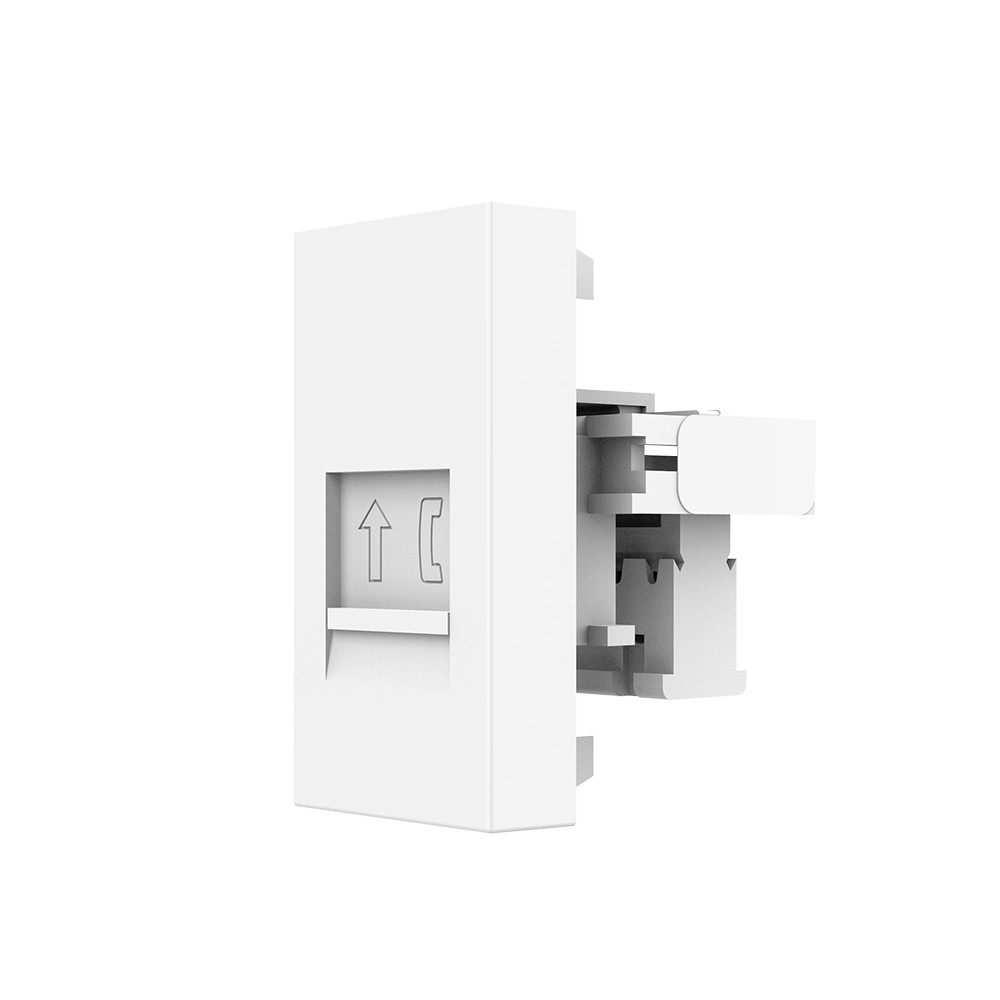 

Розетка телефонная RJ-11 кат. 3 Livolo, цвет белый (механизм) BB-C7-1T-11 Ливолотач, Розетка телефонная RJ-11 кат. 3 Livolo, цвет белый (механизм)