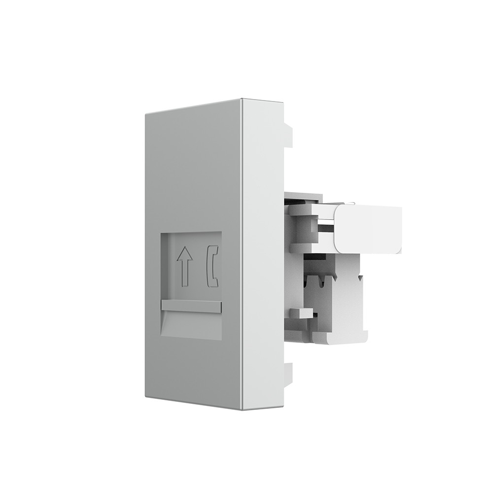

Розетка телефонная RJ-11 кат. 3 Livolo, цвет серый (механизм) BB-C7-1T-15 Ливолотач, Розетка телефонная RJ-11 кат. 3 Livolo, цвет серый (механизм)