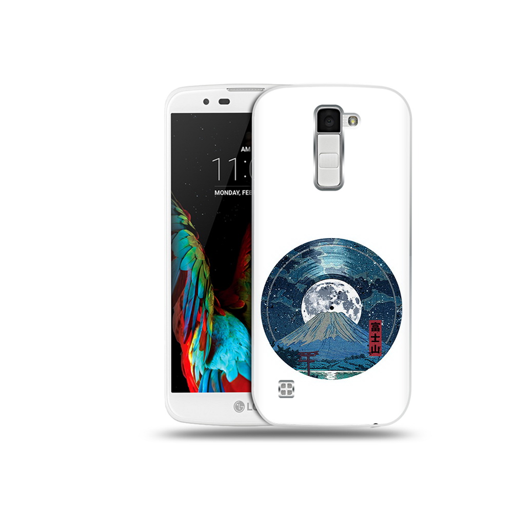 

Чехол MyPads Tocco для LG K10 нарисованная виниловая гора с луной (PT30014.80.497), Прозрачный, Tocco