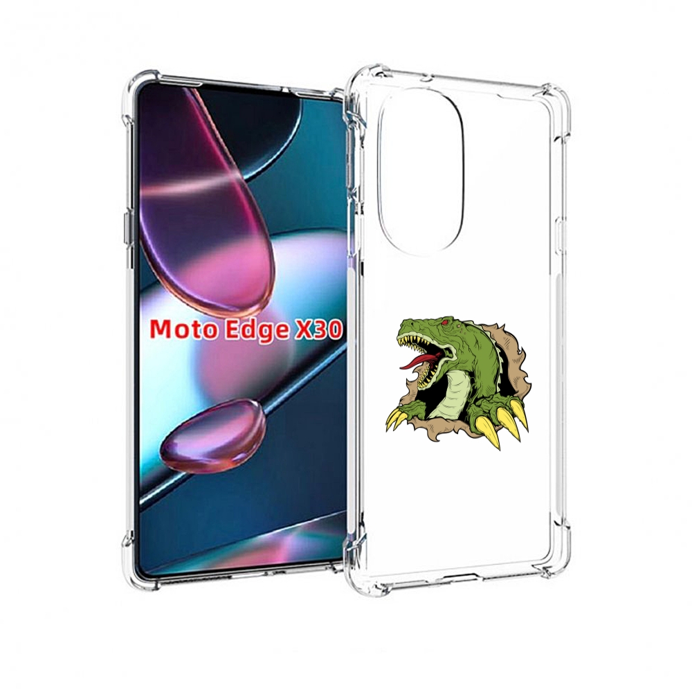 

Чехол MyPads годзила для Motorola Moto Edge X30, Прозрачный, Tocco