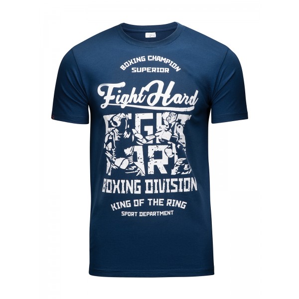 фото Футболка мужская fight hard blue athletic pro. синяя m