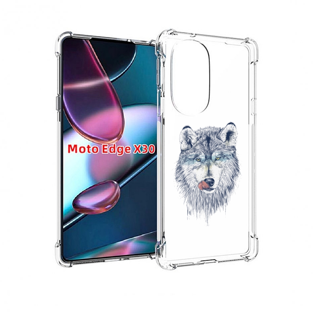 

Чехол MyPads голодгый волк для Motorola Moto Edge X30, Прозрачный, Tocco