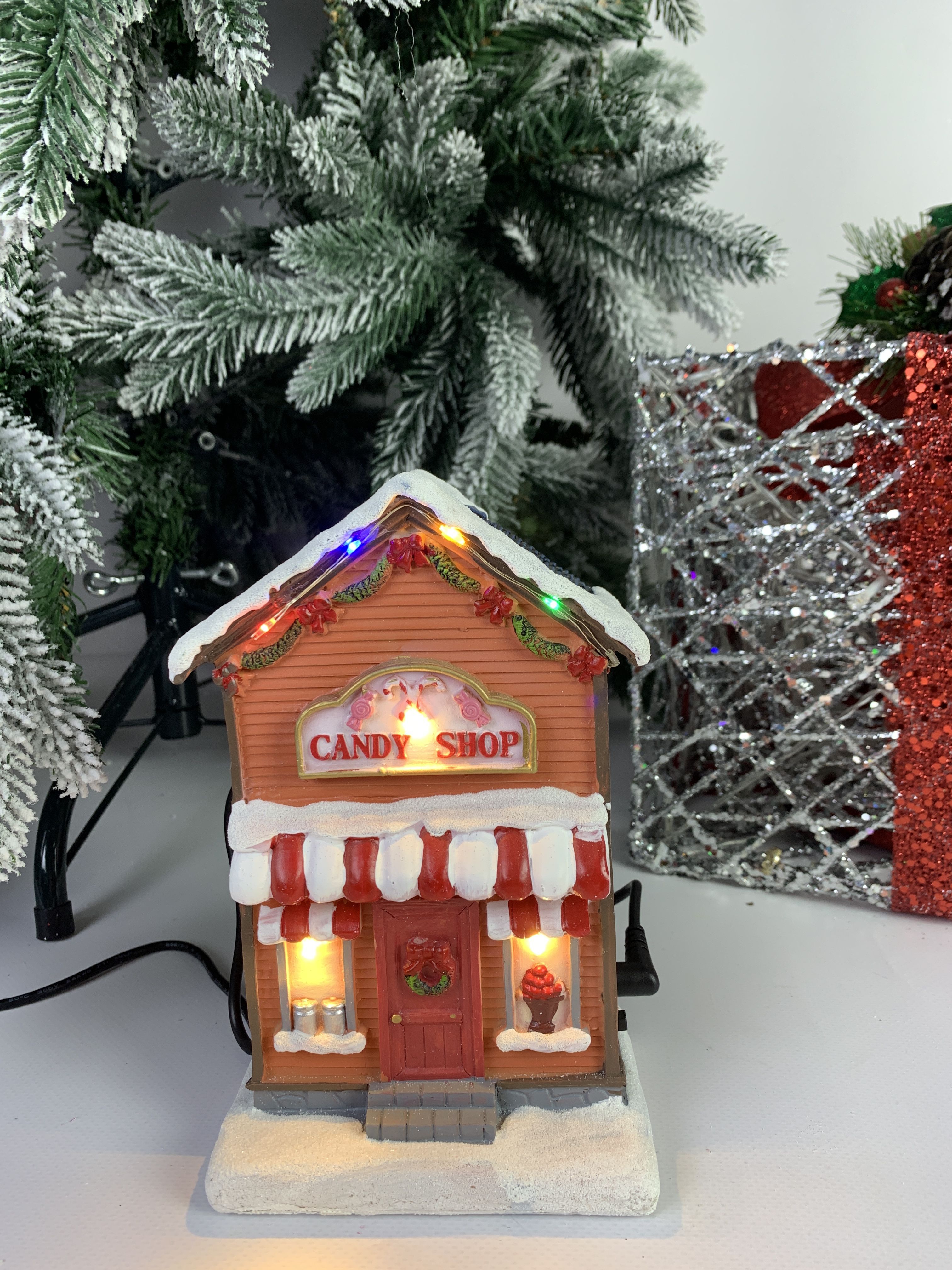 Новогодняя композиция Merry Christmas Candy shop музыкальная USB 3хАА 18х8х11 см 600022483410