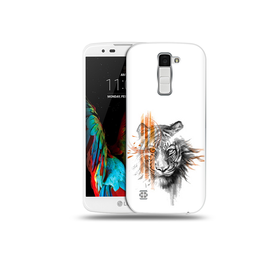 

Чехол MyPads Tocco для LG K10 огненный тигр (PT30014.80.526), Прозрачный, Tocco