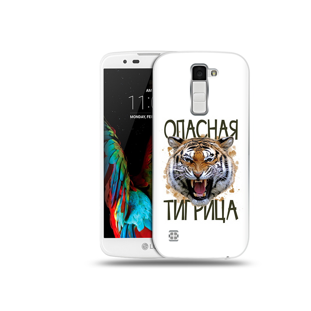 

Чехол MyPads Tocco для LG K10 опасная тигрица (PT30014.80.527), Прозрачный, Tocco