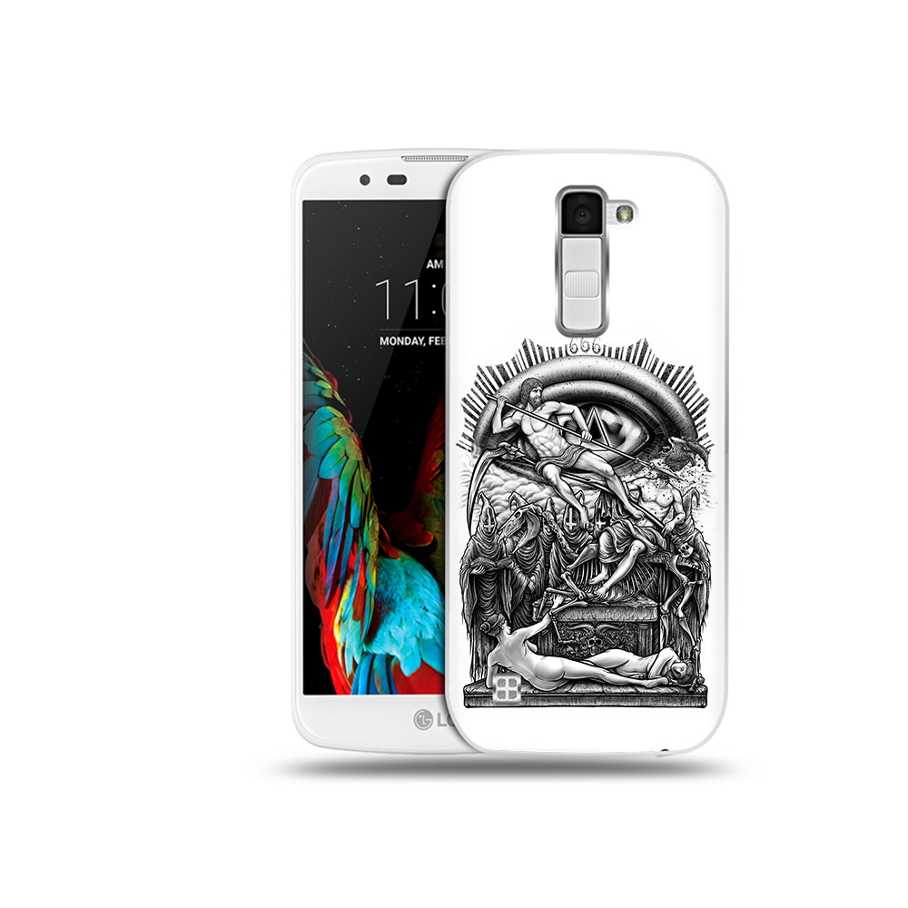 

Чехол MyPads Tocco для LG K10 оракул черно белый (PT30014.80.528), Прозрачный, Tocco