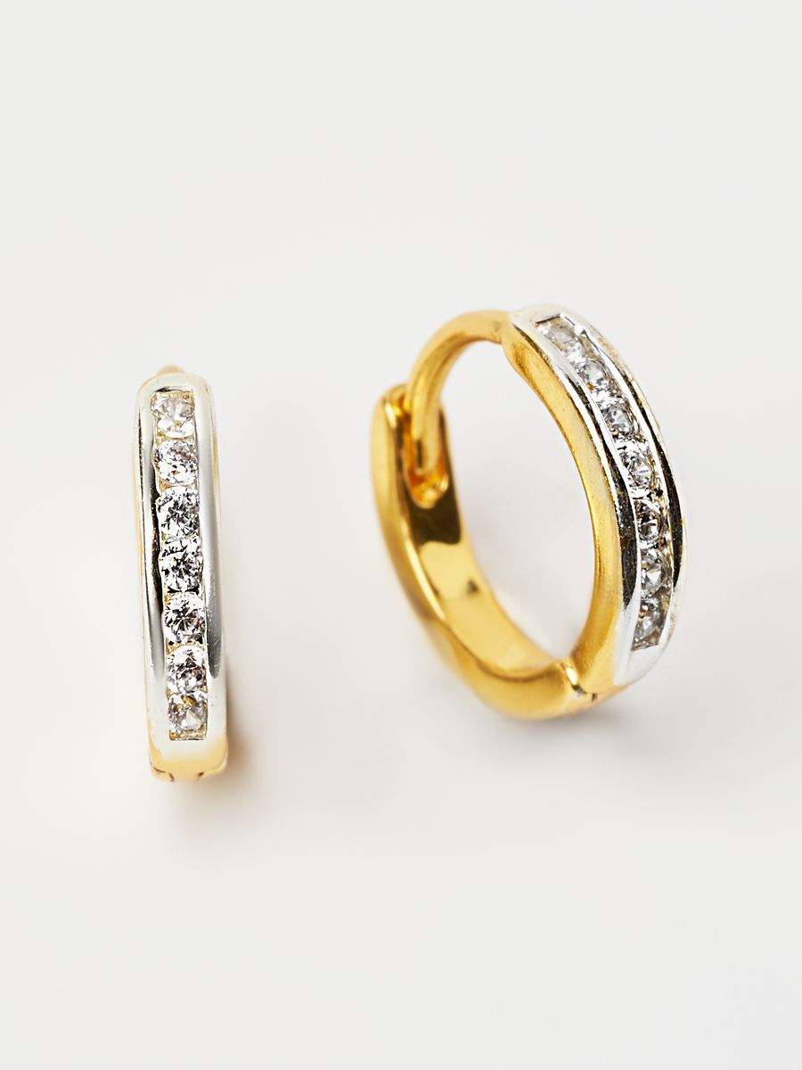 

Серьги конго из латуни SHINE & BEAUTY X20009, фианит, X20009