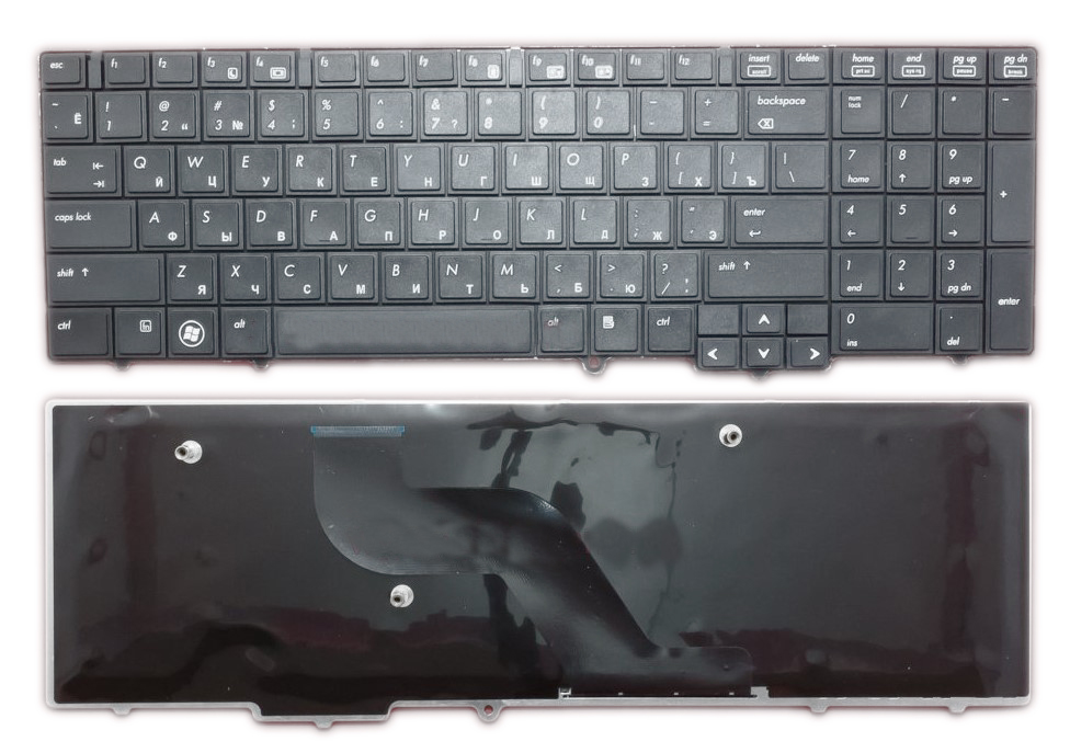 

Клавиатура для HP EliteBook 8540W 8540P русская черная, для EliteBook 8540W, 8540P