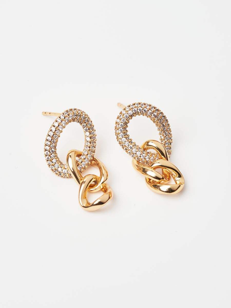 

Серьги из латуни SHINE & BEAUTY X20021, фианит, X20021