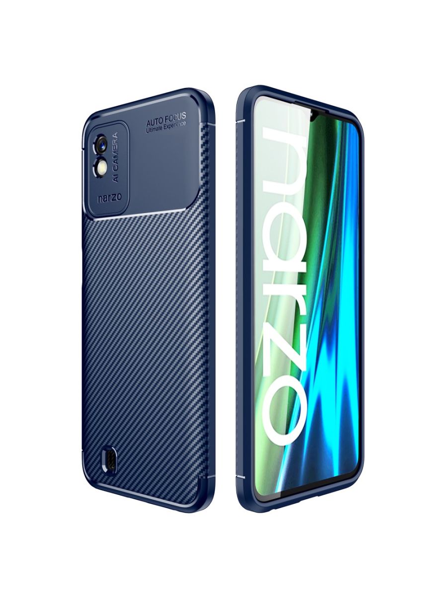 

Силиконовый чехол Beetle на Realme Narzo 50i Синий