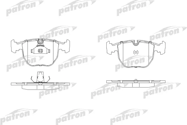 Колодки тормозные дисковые передн BMW 5 96-03, 5 Touring 04, 7 94-01, X5 00- PATRON PBP997