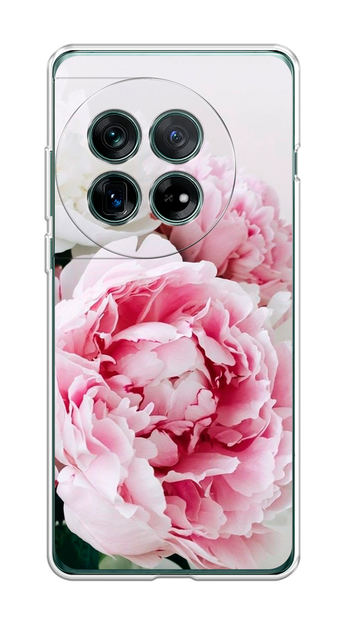 

Чехол на OnePlus 12 "Розовые и белые пионы", Розовый;белый, 154450-1