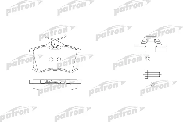 Тормозные колодки PATRON дисковые pbp1481