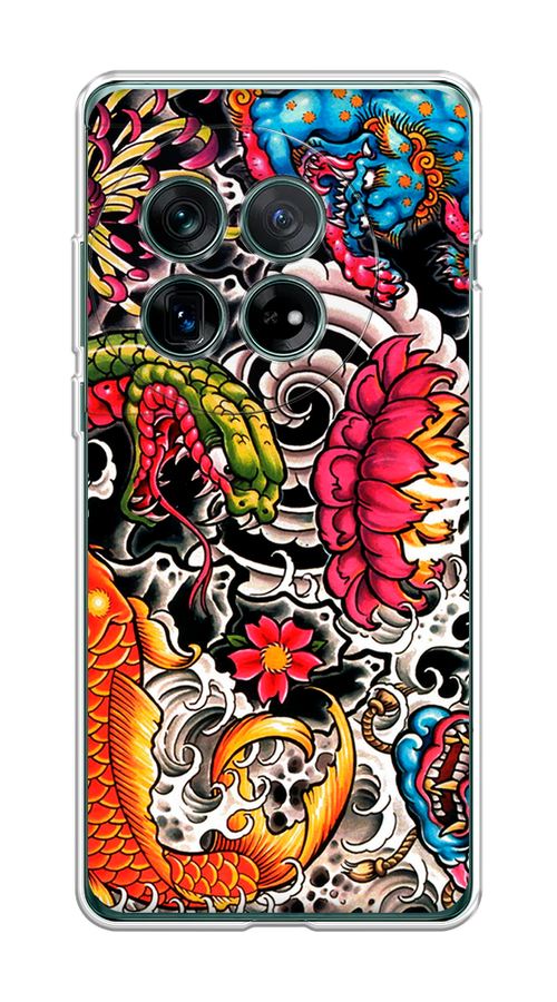 

Чехол на OnePlus 12 "Японское искусство", Красный;оранжевый;голубой, 154450-1