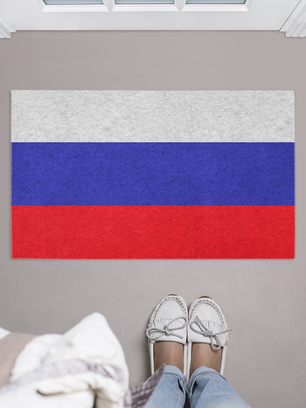 

Придверный коврик JoyArty "Флаг России" для обуви 75x45 см