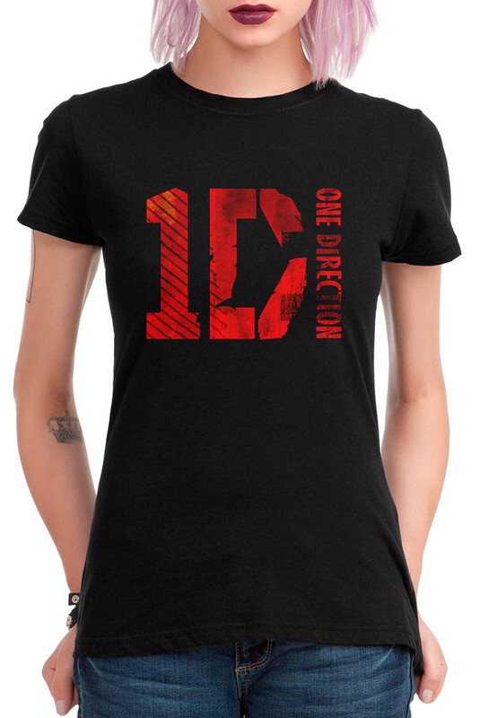 фото Футболка женская dream shirts one direction черная 3xl