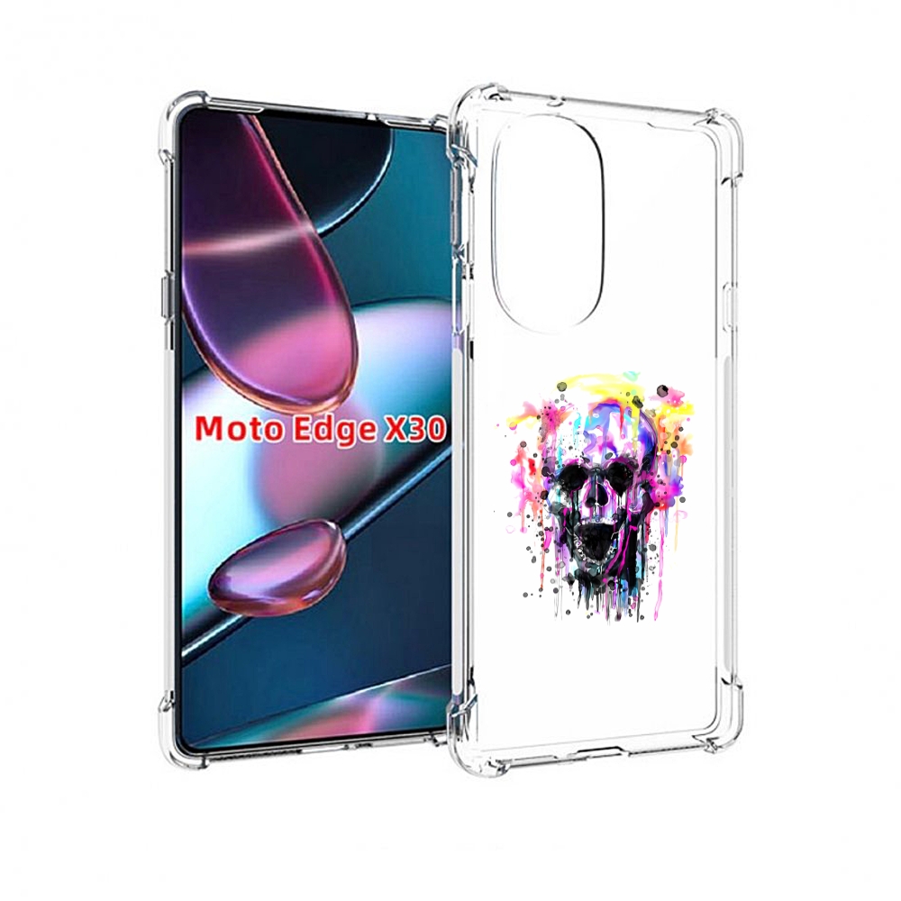 

Чехол MyPads граффити череп для Motorola Moto Edge X30, Прозрачный, Tocco