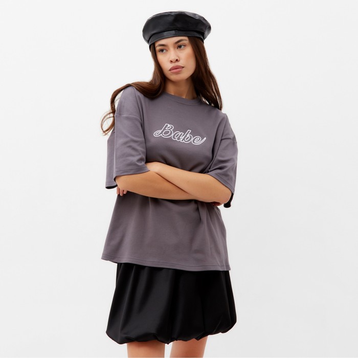 

Футболка женская MIST T-shirt серая S-M, Серый, T-shirt