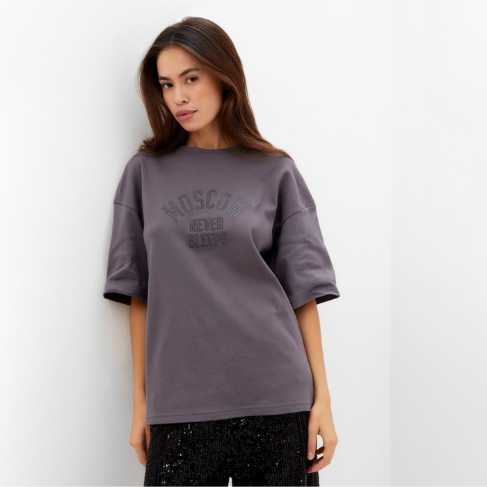 

Футболка женская MIST T-shirt серая S-M, Серый, T-shirt