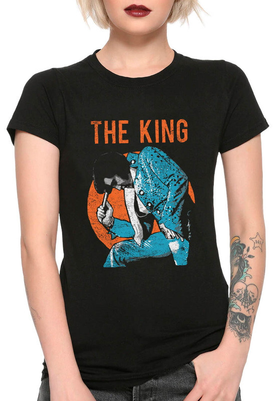 

Футболка женская Dream Shirts Элвис Пресли - Elvis Presley черная XS, Элвис Пресли - Elvis Presley