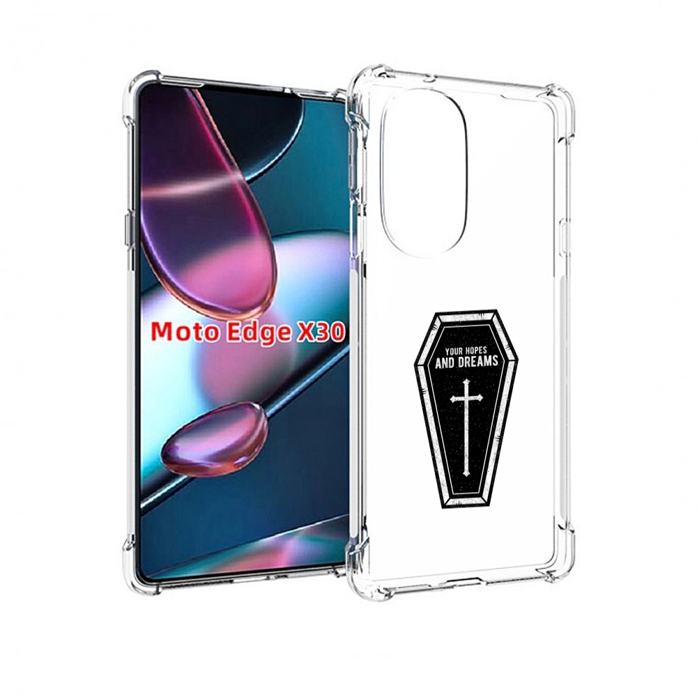 

Чехол MyPads гроб с мечтами для Motorola Moto Edge X30, Прозрачный, Tocco