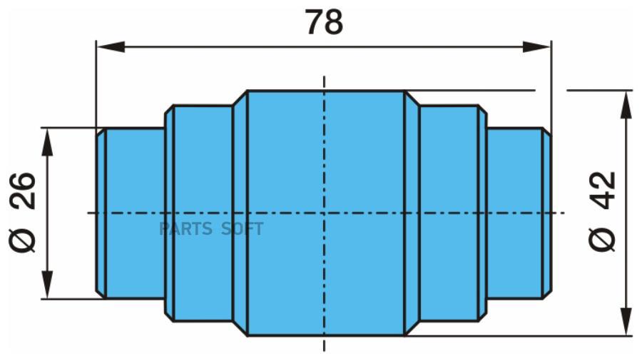 Колодки 26/37/42x78 \BPW 83-95г 03.331.34.05.0 ролик торм.