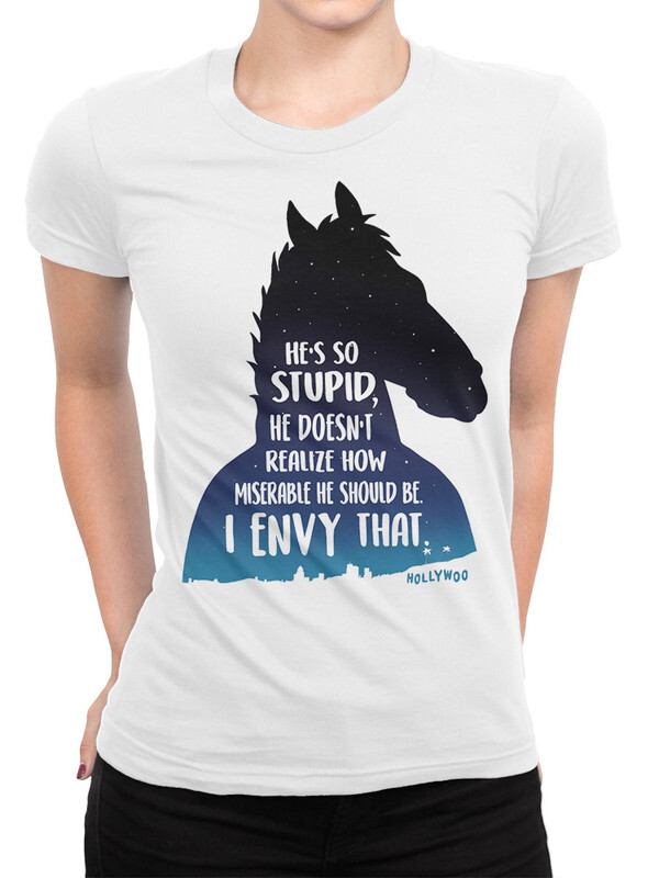 

Футболка женская Dream Shirts Конь БоДжек - BoJack Horseman белая L, Белый, Конь БоДжек - BoJack Horseman