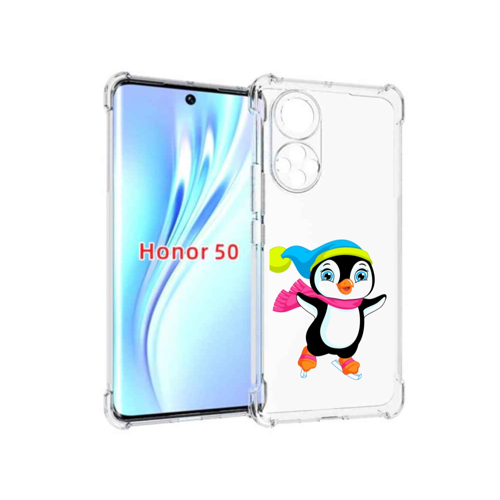 

Чехол бампер MyPads пингвин на коньках для Honor 50., Прозрачный, Tocco