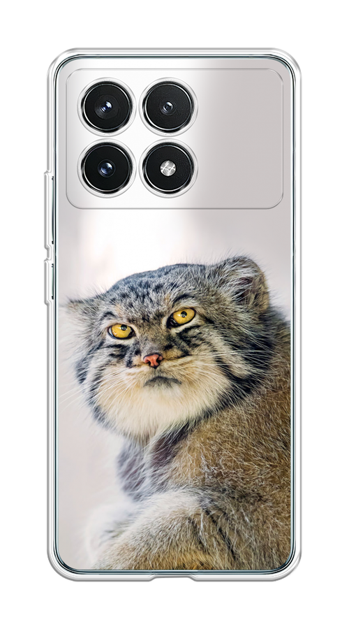 

Чехол на Xiaomi Redmi K70 Pro 5G/K70 5G "Кот манул 1", Серый;белый;желтый, 320750-1