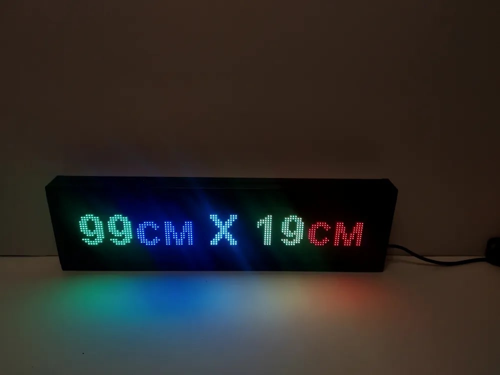 

Бегущая строка Veloled Р5 RGB SMD) 99Х19см полноцветная