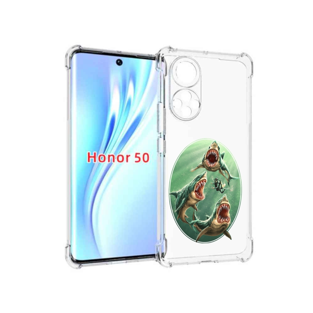 

Чехол бампер MyPads синяя бездна для Honor 50., Прозрачный, Tocco
