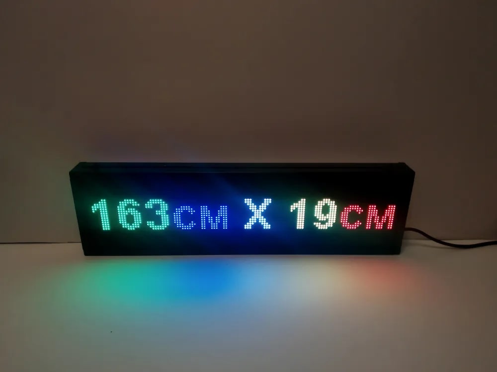 

Бегущая строка Veloled Р5 RGB SMD 163Х19см полноцветная