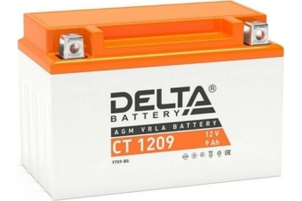 

Delta аккумуляторная батарея CT 1209 YTX9-BS