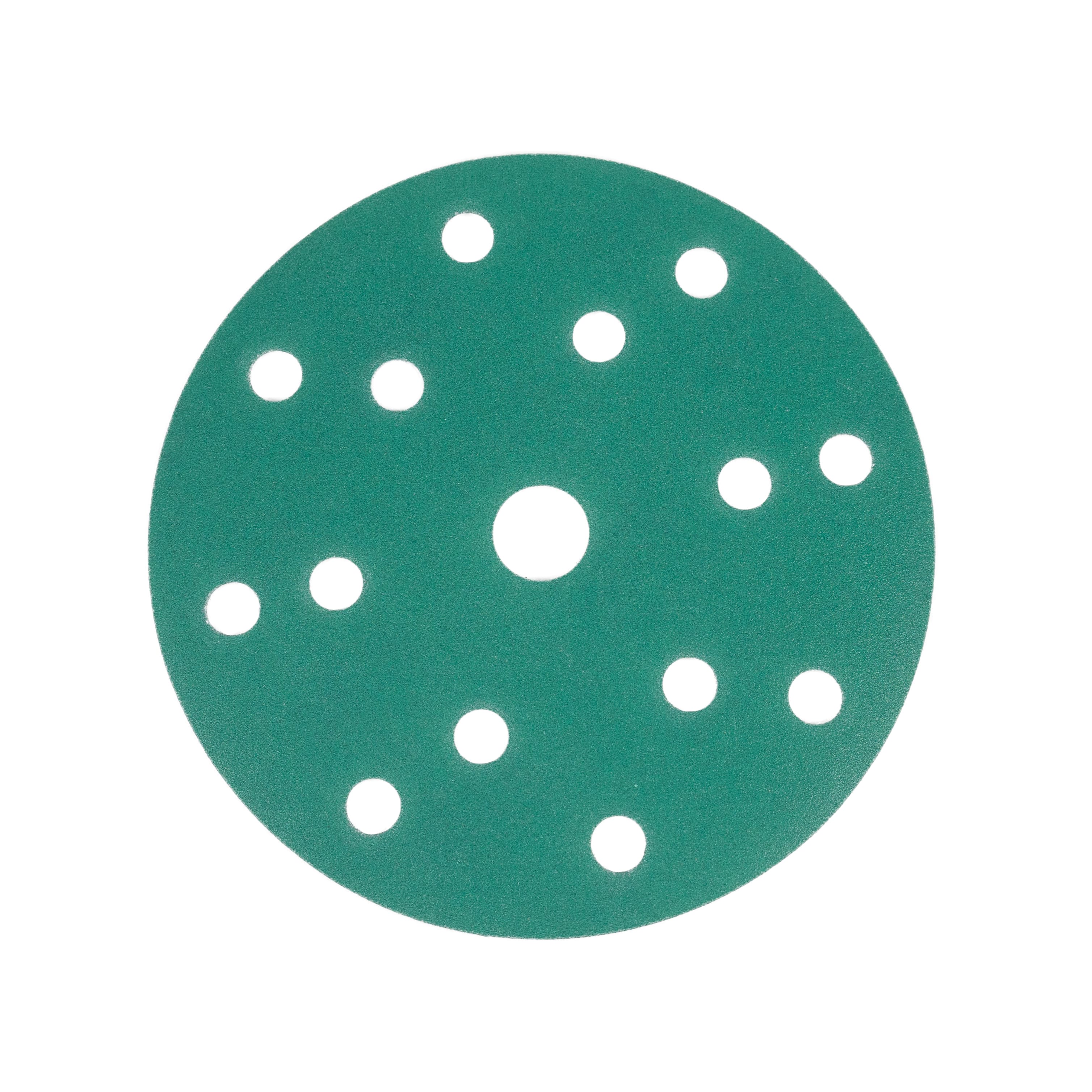 Круг шлифовальный (сухая, d150мм, 15отв.) P1500 (VX Green) deerfos круг шлифовальный на бумаге ca331 150мм 15отв р360 7930091773367