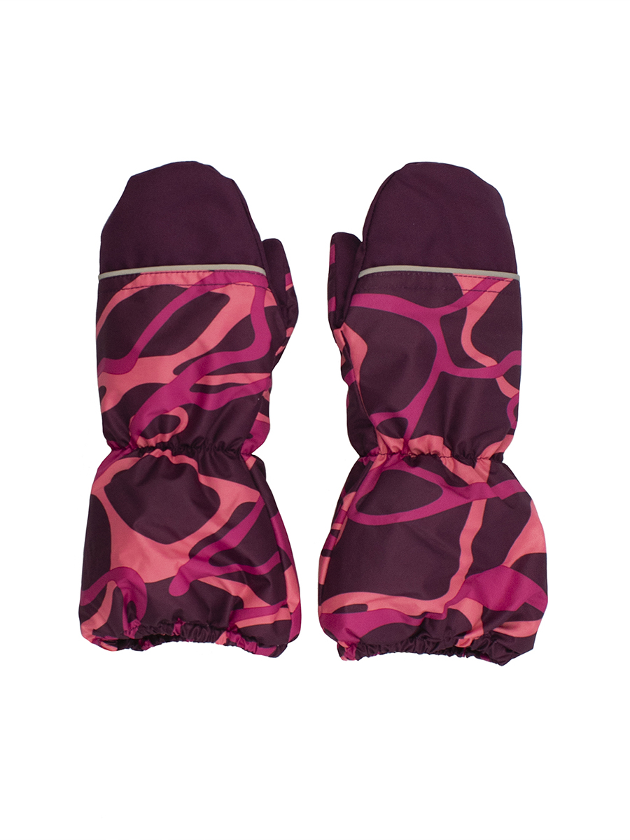 

Варежки детские Kisu W22-35601P, фиолетовый;розовый, 8, W22-35601P