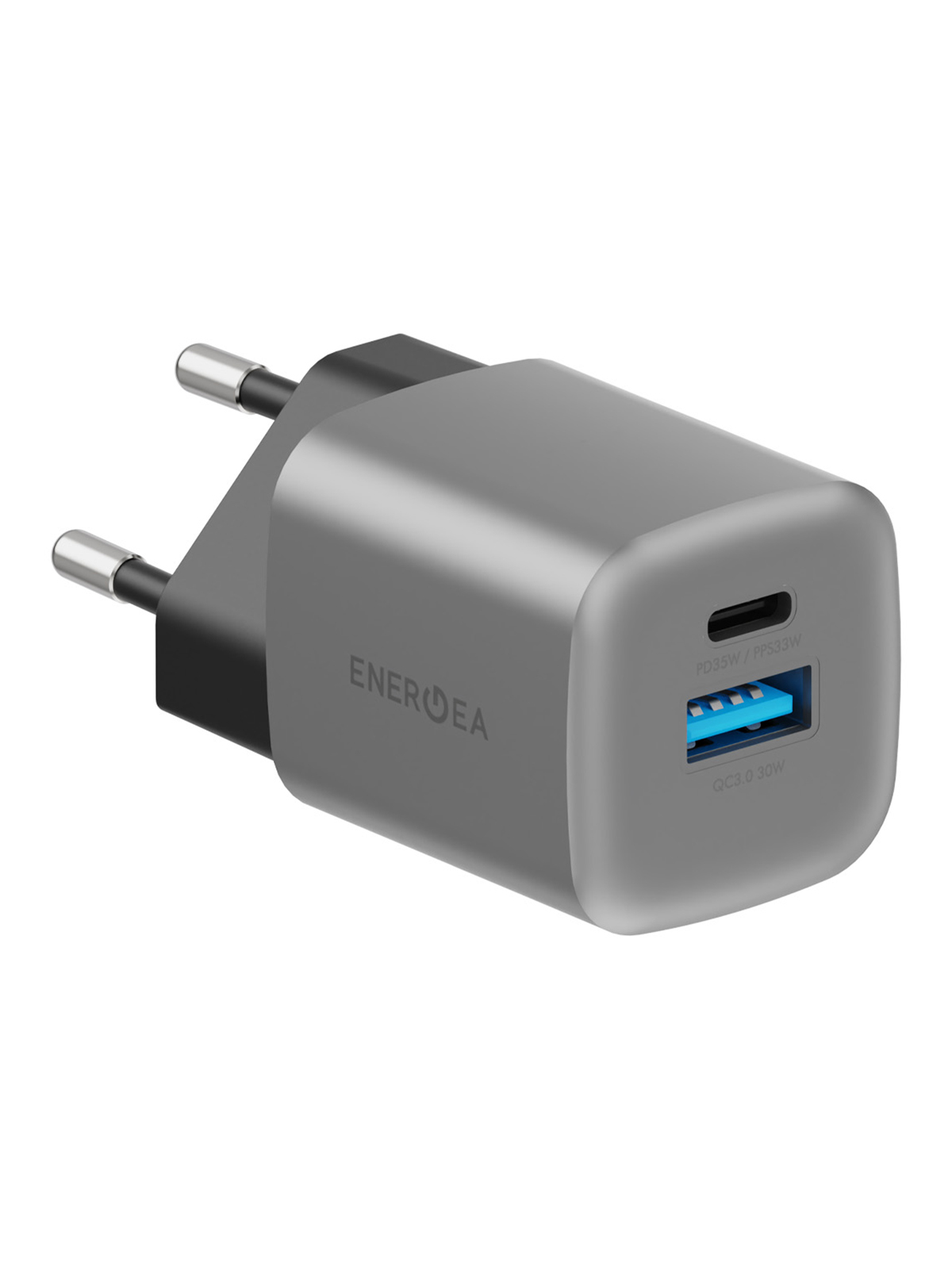 Сетевое зарядное устройство EnergEA GaN35 отсутствует 1x USB Type A, 1xUSB Type-C 3 А