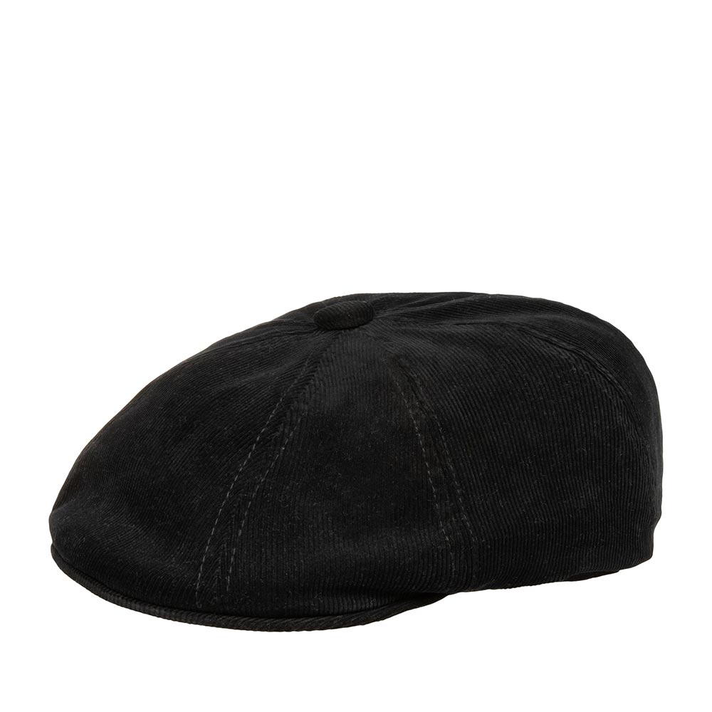 Кепка восьмиклинка унисекс Kangol K4177HT Cord Hawker черная, р.55