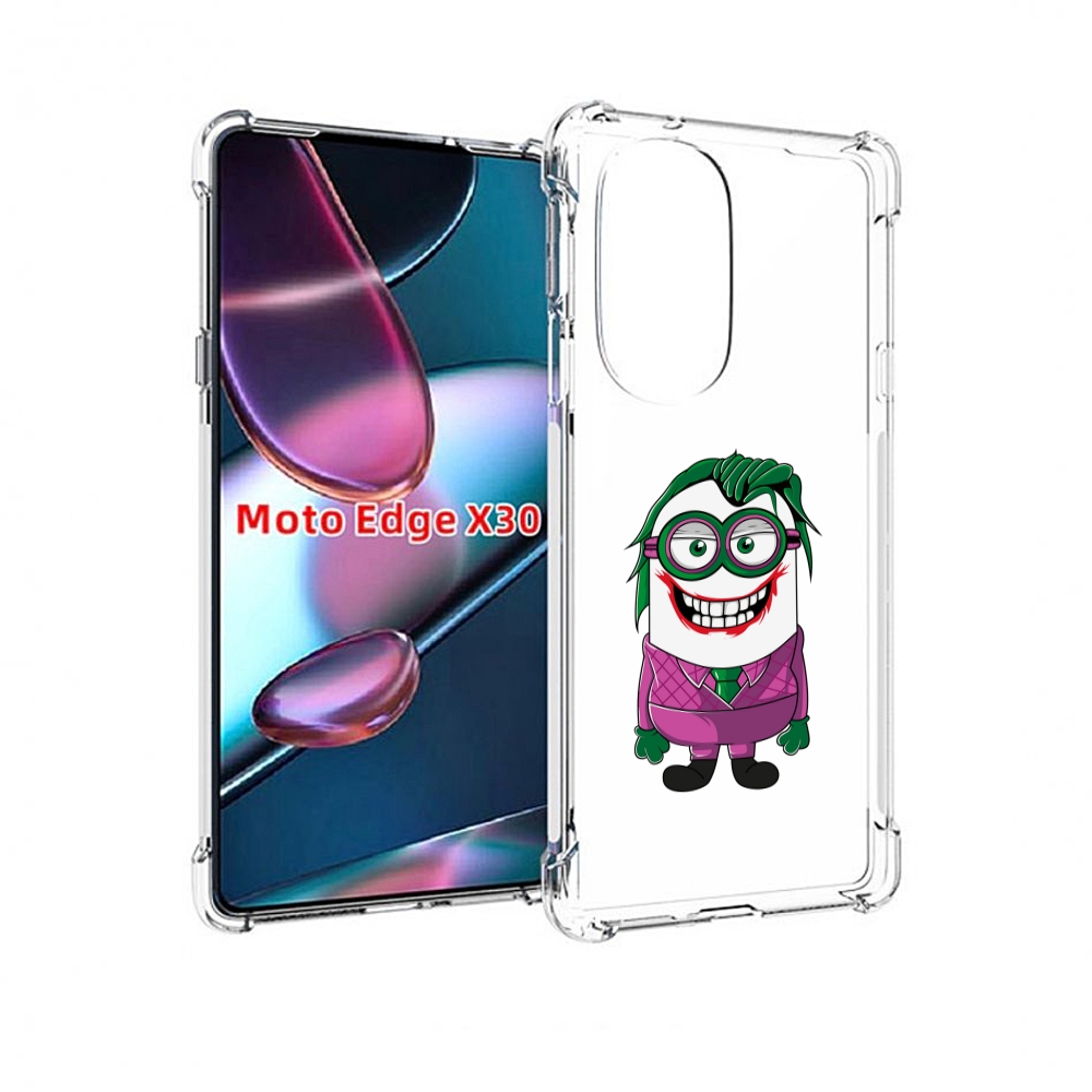 

Чехол MyPads джокер миньон для Motorola Moto Edge X30, Прозрачный, Tocco