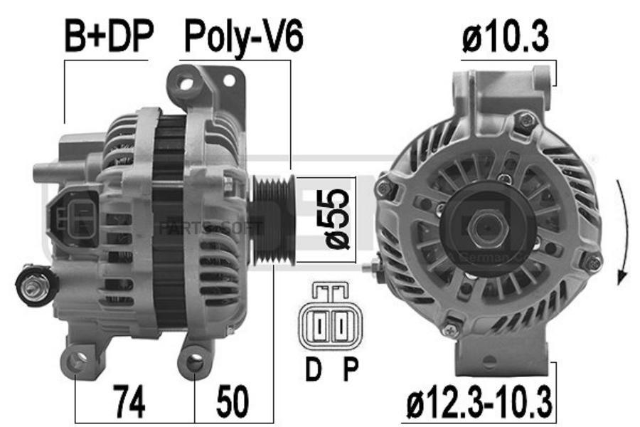 

Генератор ERA 14V 90A 209422