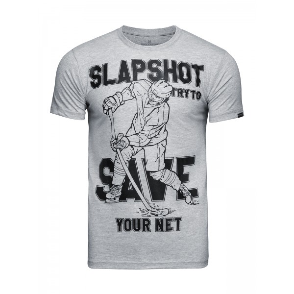 

Футболка мужская Athletic pro. Slapshot Gray серая M, Slapshot Gray