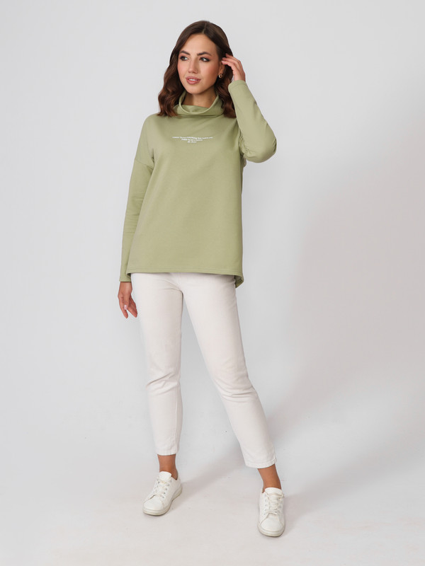 

Лонгслив женский Fashion Margo ДЖ043 зеленый 58 RU, ДЖ043